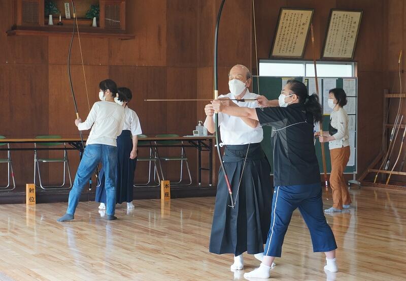 弓道体験の様子