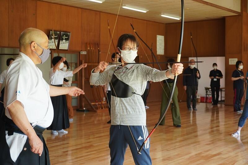 弓道体験の様子