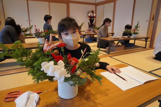 生け花の様子