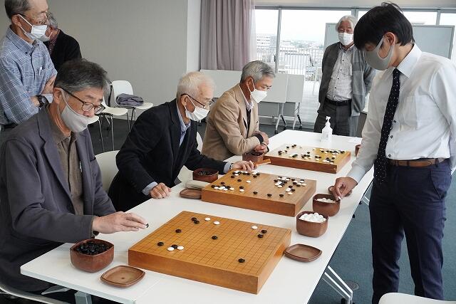 3面打ちの様子