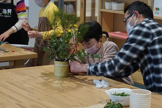 いけばな教室の様子