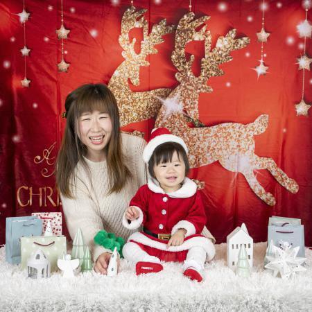 クリスマスフォト撮影の様子